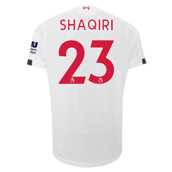 Maillot Football Liverpool NO.23 Shaqiri Exterieur 2019-20 Blanc